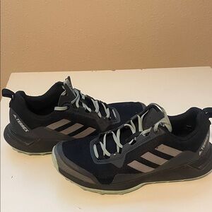 Adidas Terrex Black and Gray Athletic Shoes for big boys